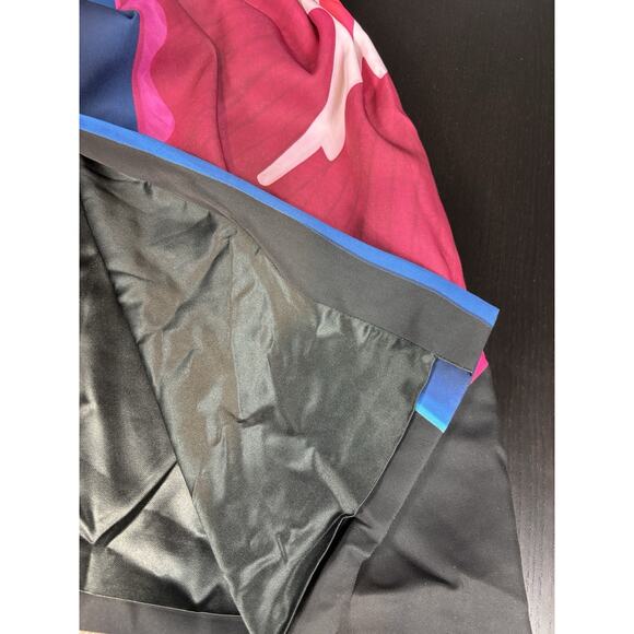 Ted Baker Column Dress Black Bright Flowers Size 2 4 High Neck Lined Maxi Sheath - Picture 10 of 13